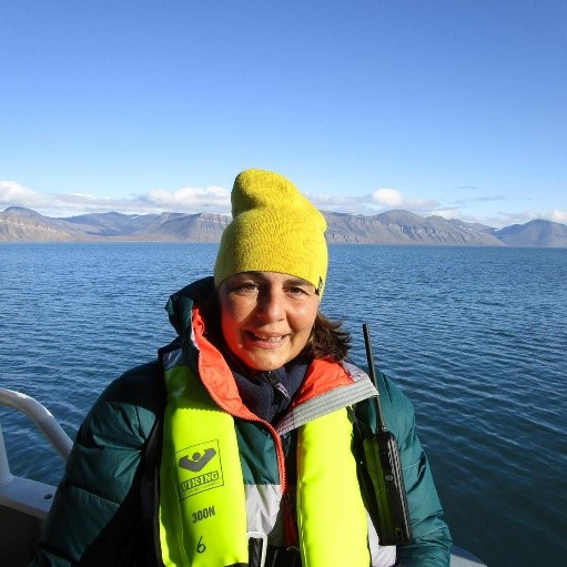 Manuela Brocksieper in Spitzbergen